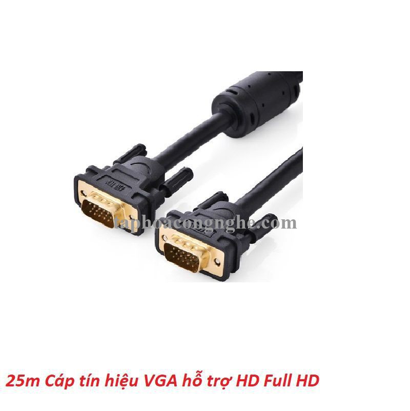 Ugreen 11639 25m Cáp tín hiệu VGA hỗ trợ HD Full HD VG101 30011639
